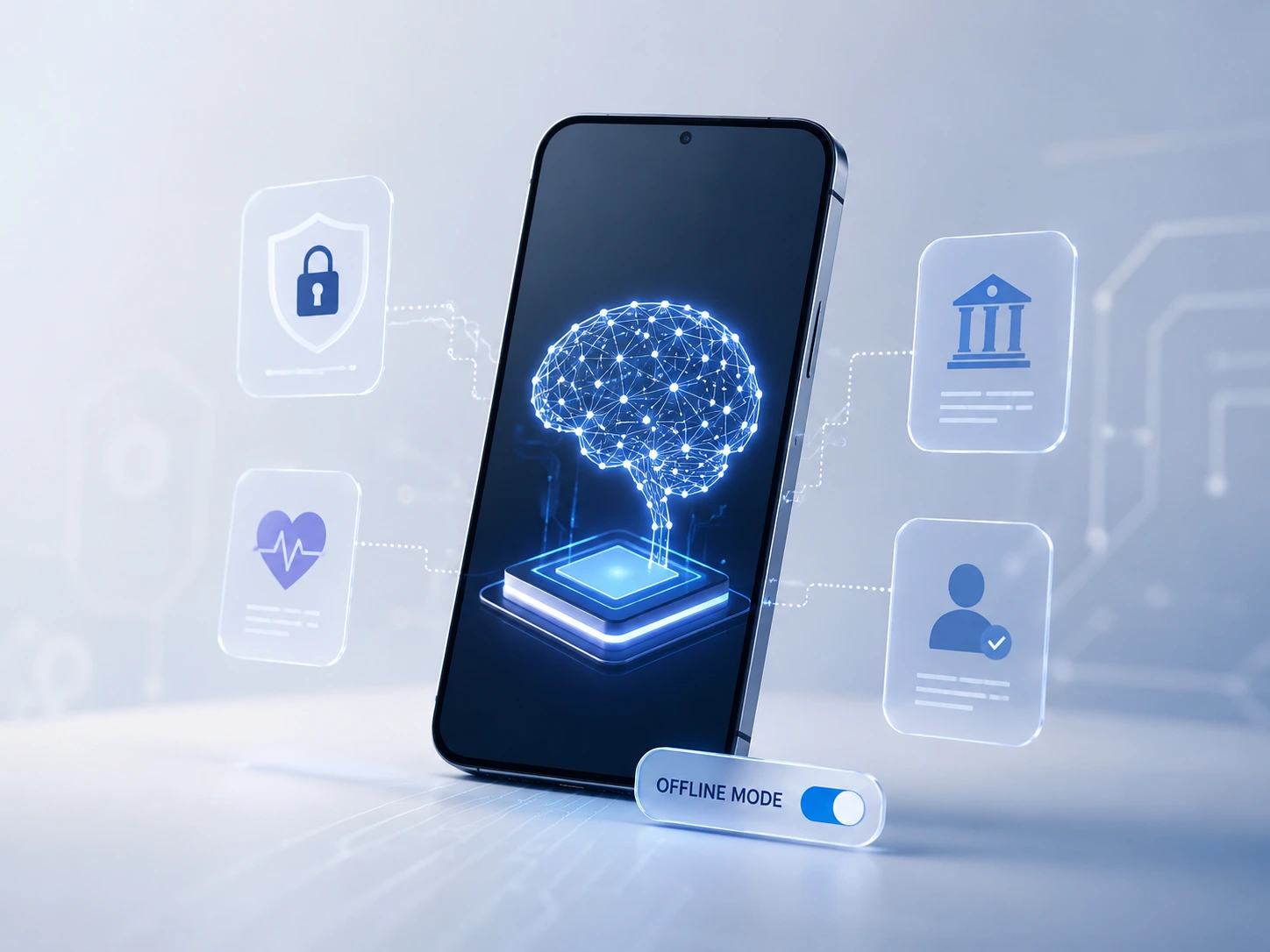 On-Device AI illustration for AI-native mobile app development